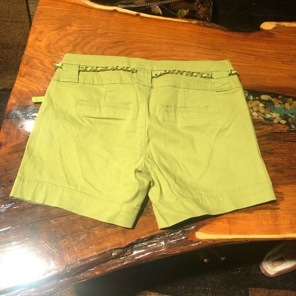NWOT Copper Key lime green belted shorts. - Picture 4 of 6